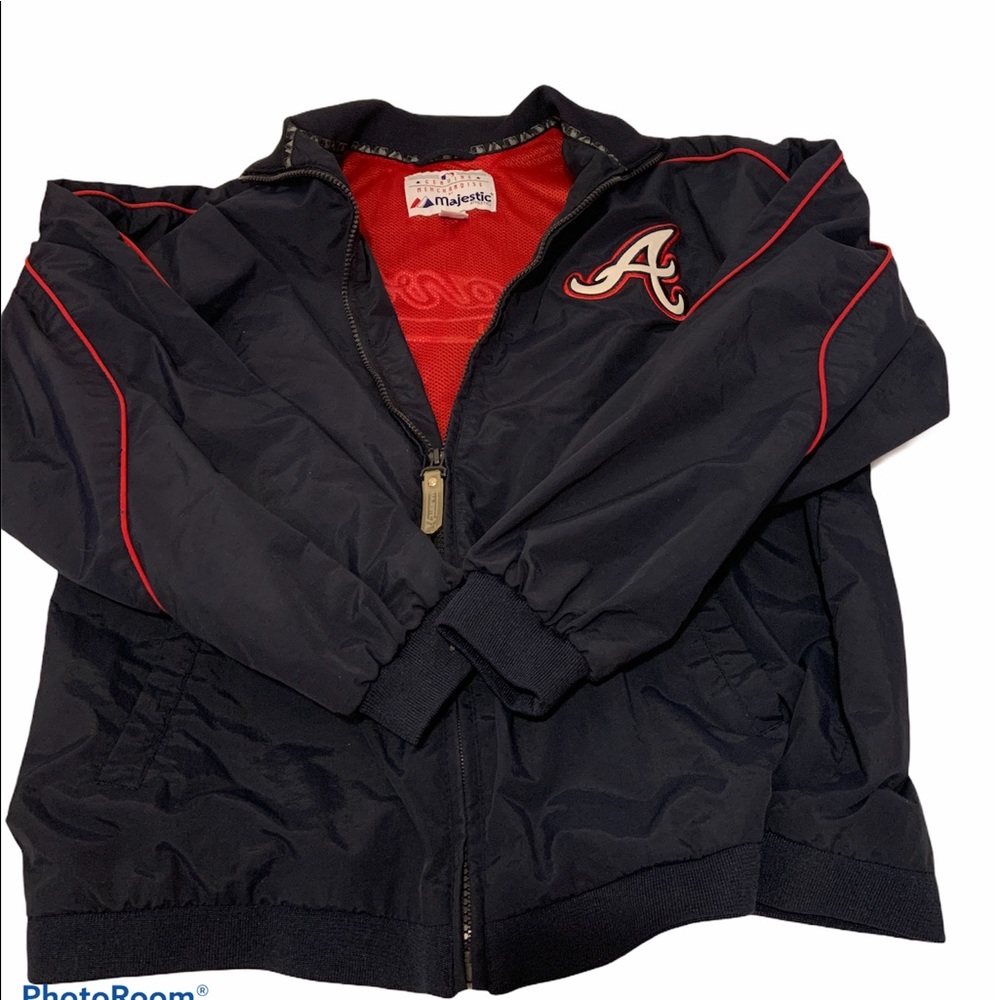 Majestic Atlanta Braves Jacket Youth  windbreaker